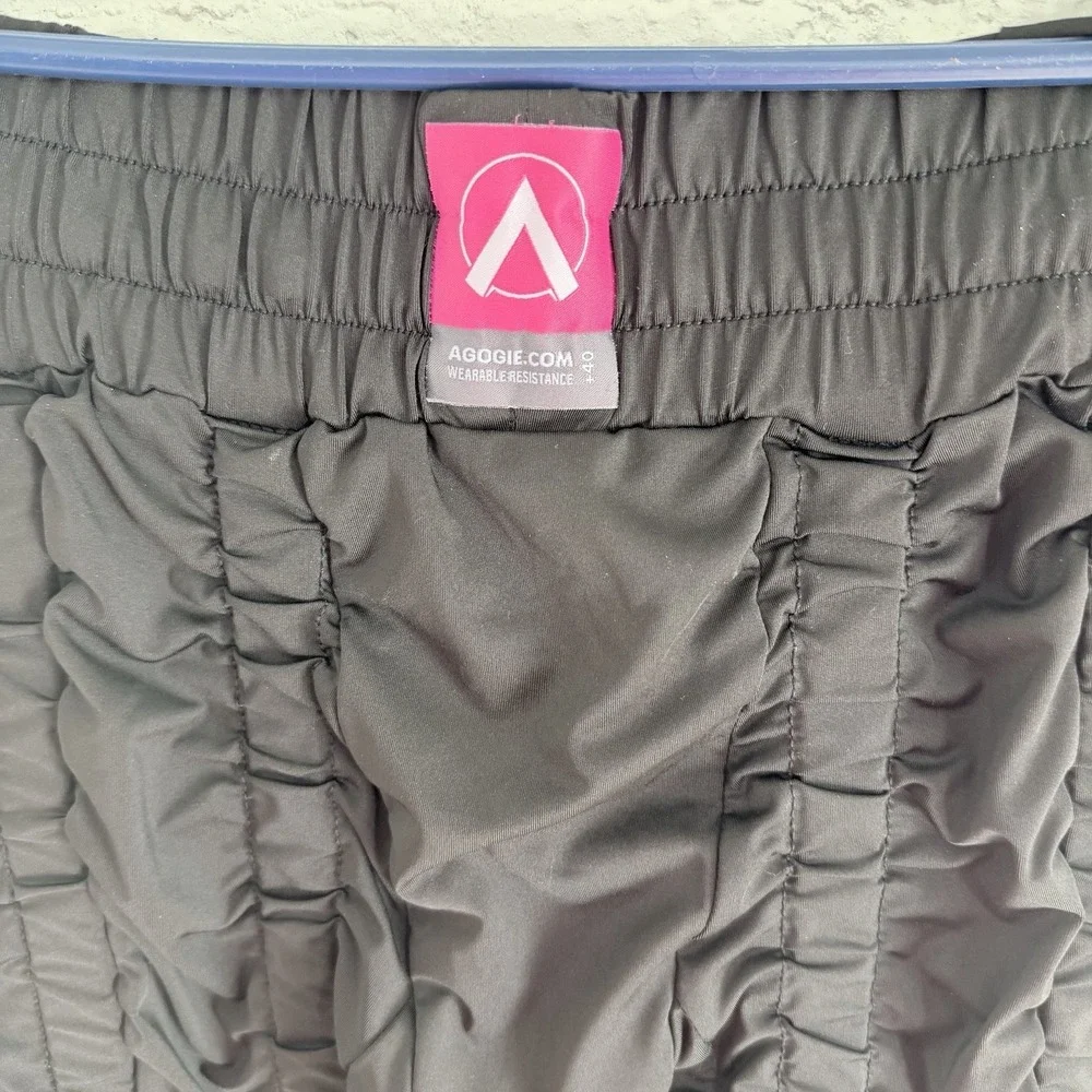 Agogie‎ Women's Petite Medium 40+ Wearable Resistance Pants Black Workout Gear